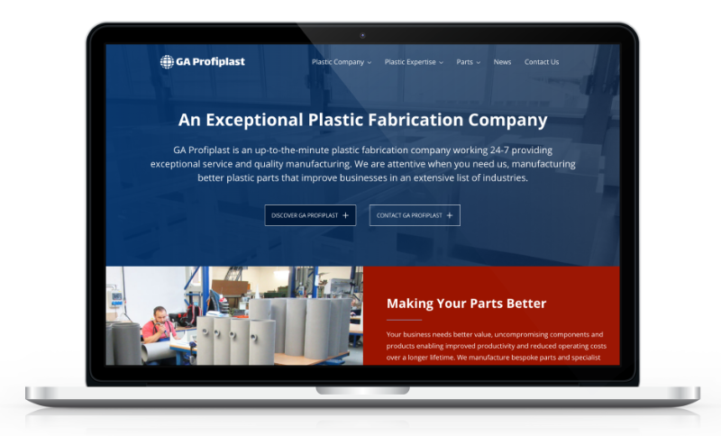plastic manufacturing web design yorkshire north east south east